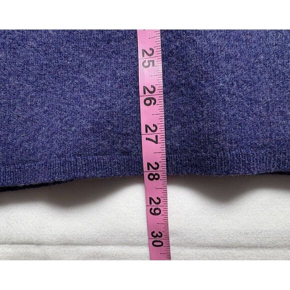 NEWTON TRADING Women Lambswool Sweater Sz 1X Blue Button Front Pockets 22-6 - Picture 12 of 12